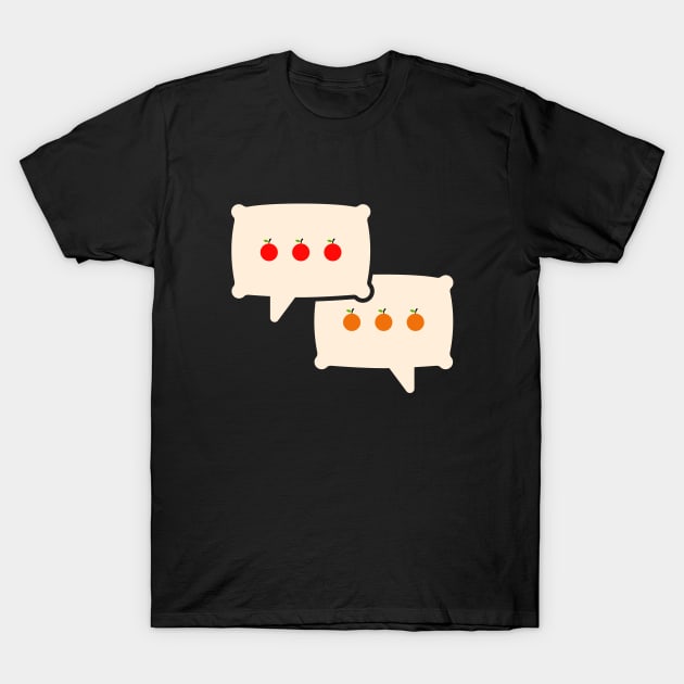 Pillow Talking T-Shirt by viktorhertz